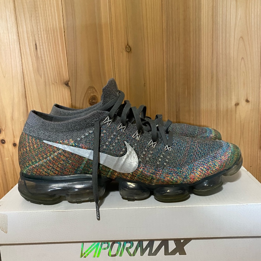 2017 Nike Air Vapormax Flyknit Grey Multi Color - Picture 3 of 12
